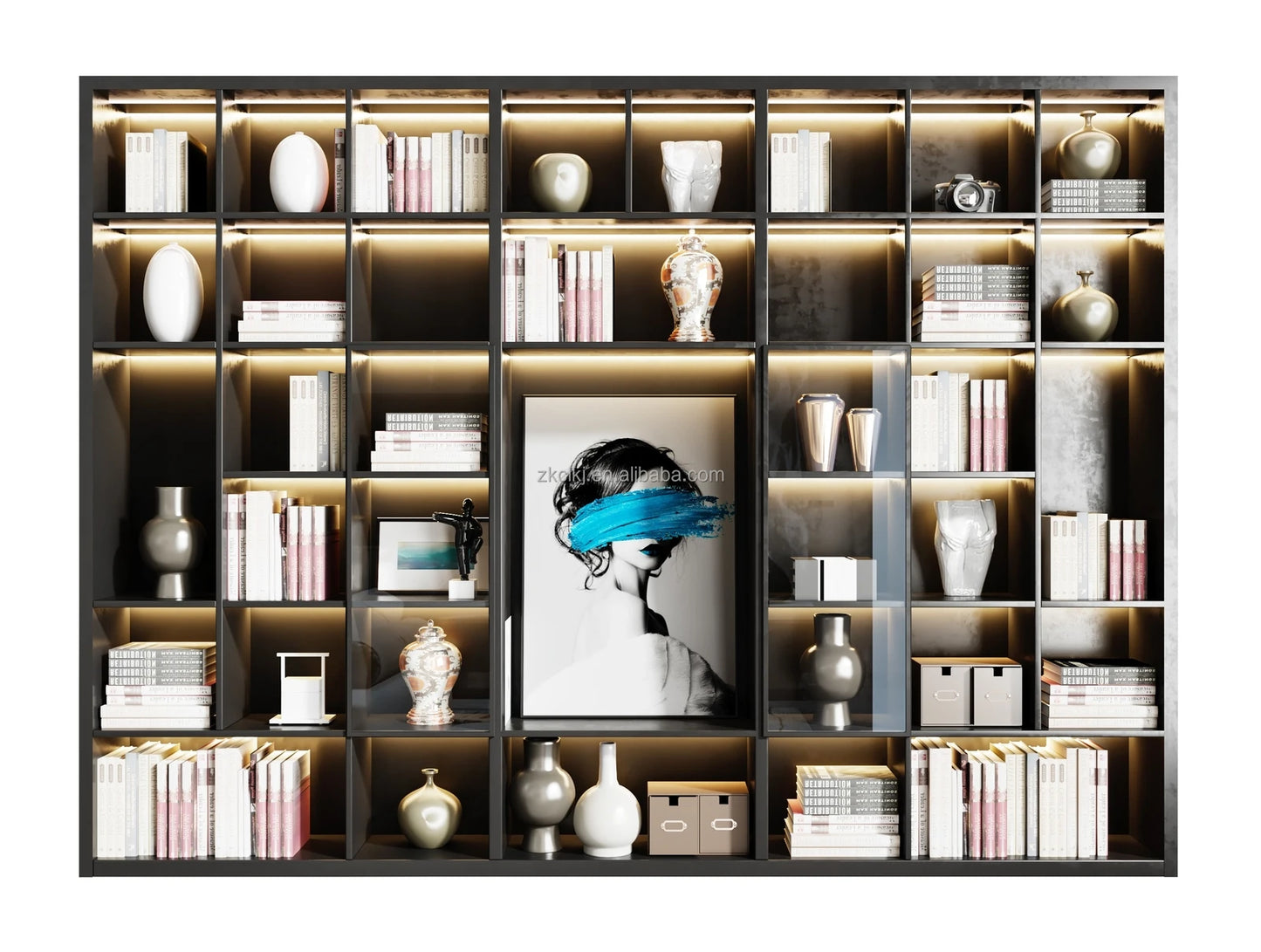 Modern Multifunctional Wooden Wardrobe for Home Bedroom Villa Wine Cellar Apartment Durable Assembly for Mall Furniture