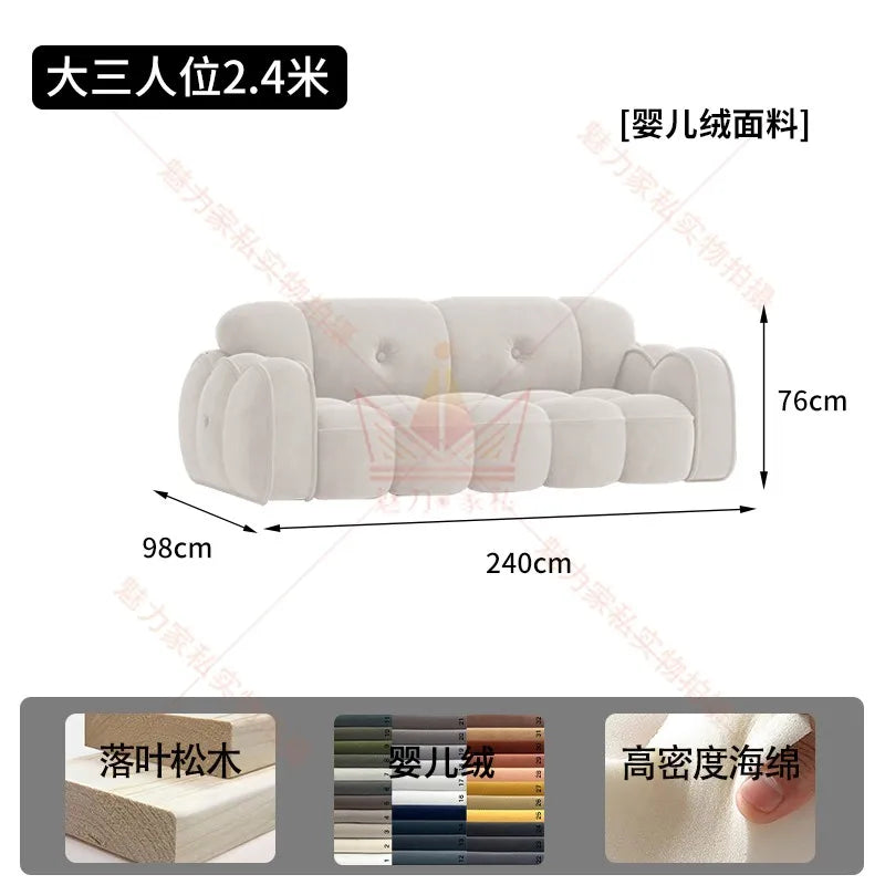 Lounge Designer Living Room Sofas Minimalist Nordic Luxury Modern Sofas Small Lounge Children Wood Divano Outdoor Furniture