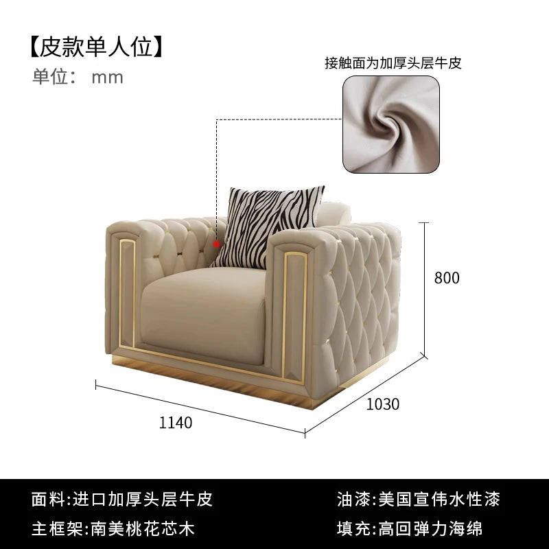 Classic Lounge Kids Sofa Floor Adults Armrest Comfortable Cushion Sofa Romantic Luxury Divani Da Soggiorno Home Furniture
