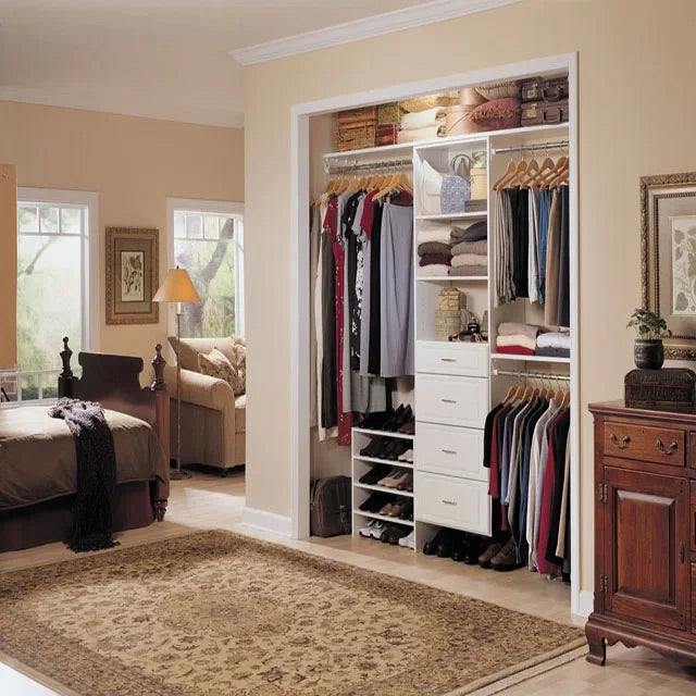 Modern Wardrobe Wooden Walking Closet Bedroom Customized Wardrobe Cabinet