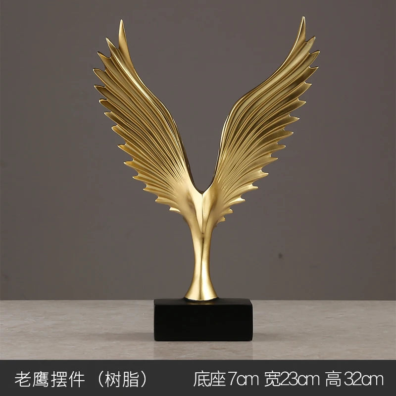 Modern Art Ornaments: Bafang Laicai, Home Living Room, Wine Cabinet, TV Cabinet, Office Light Luxury, High-end Decoration, Gold