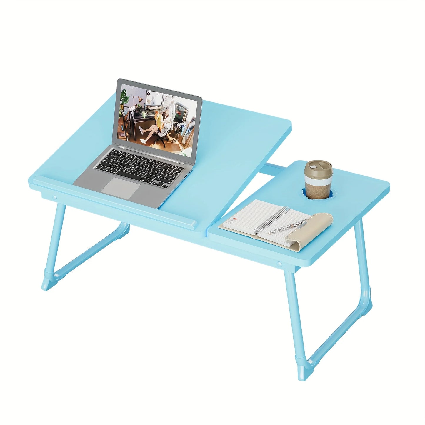 Tray table, notebook computer and writing table, dining table and notebook computer bed support