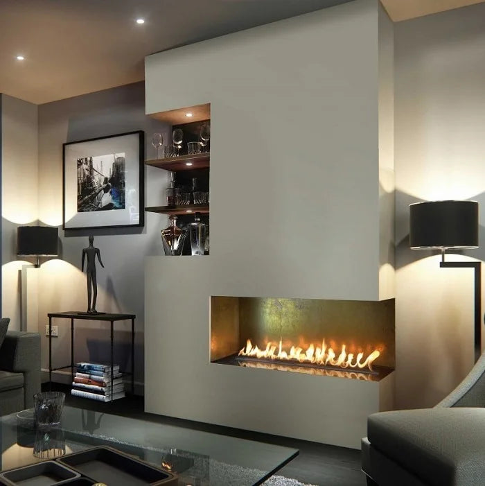 DUTRIEUXFireplace Factory Wholesale 48 Inch Modern Fire Place Indoor Wifi Ethanol Fireplace