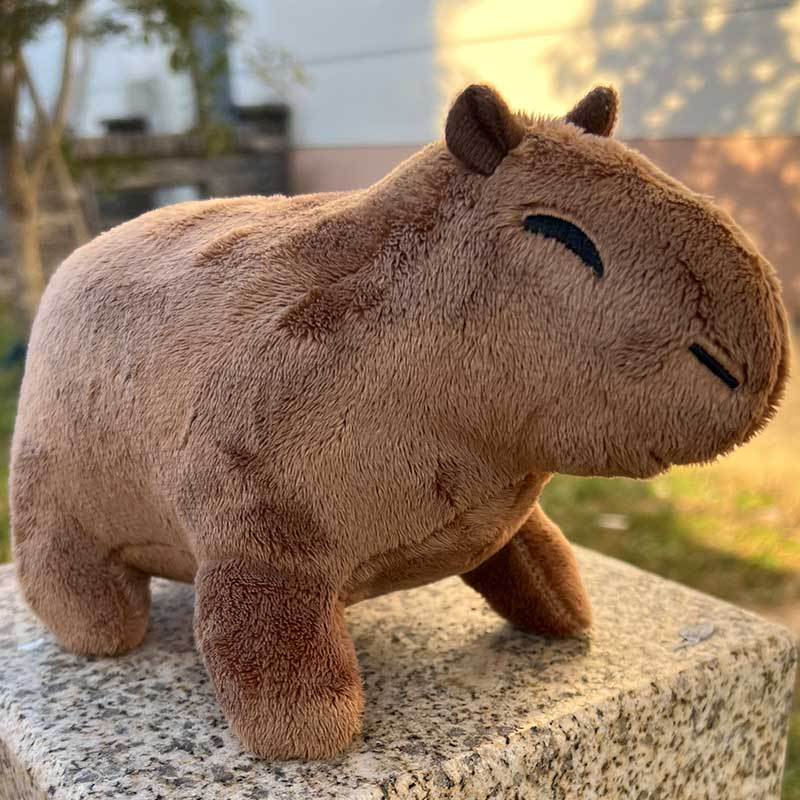 Adorable 8.8" Capybara Plush Toy - Soft, Lifelike Rodent Stuffed Animal with Smiling Face, Perfect for Boys & Girls, Ideal Birthday or Holiday Gift, Stuffed Plushies