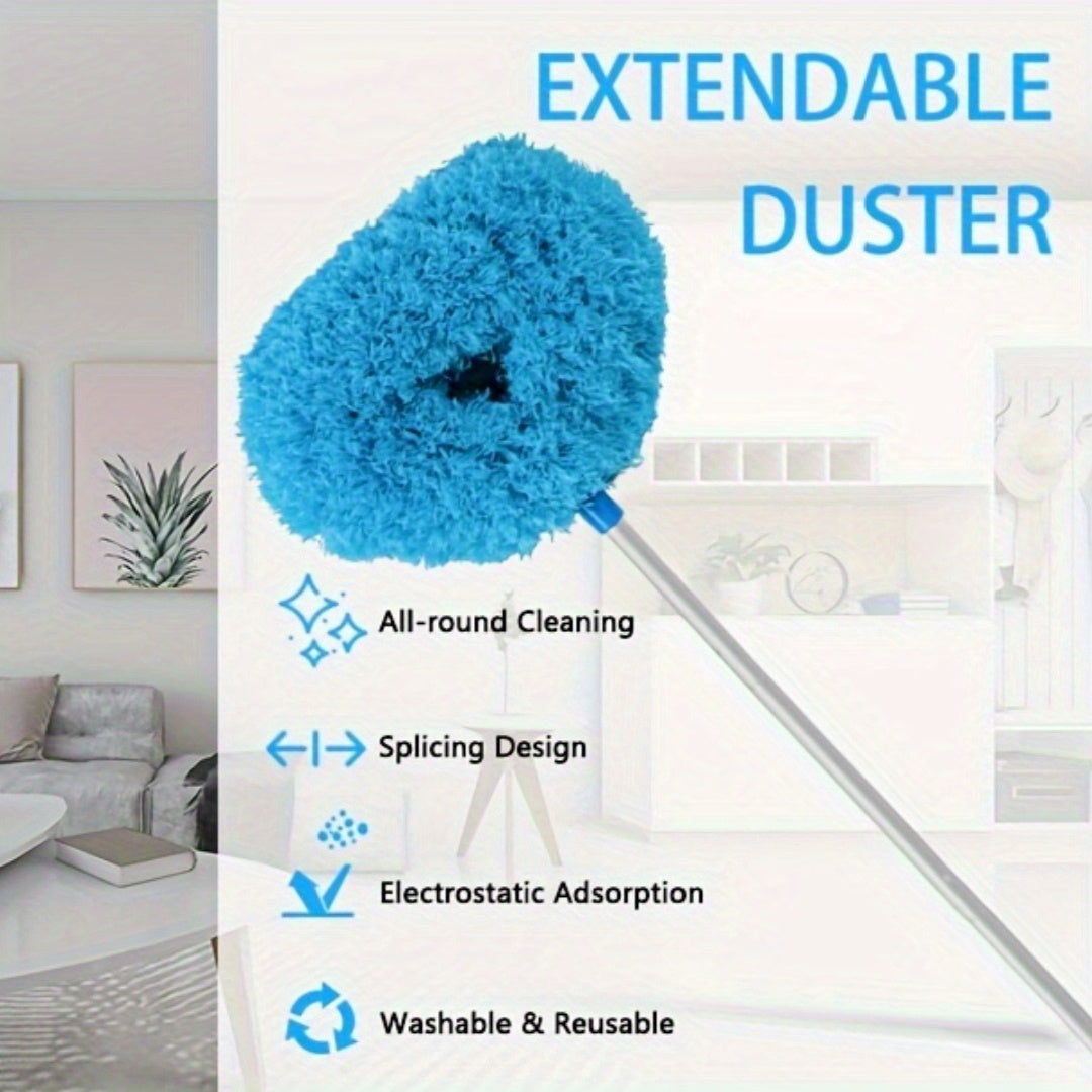 1pc, Microfiber Ceiling Fan Duster with Extension Pole - Removable and Washable Brush for High Ceilings, Fans, Furniture, Cars - Easy Cleaning Tool for Home and Office