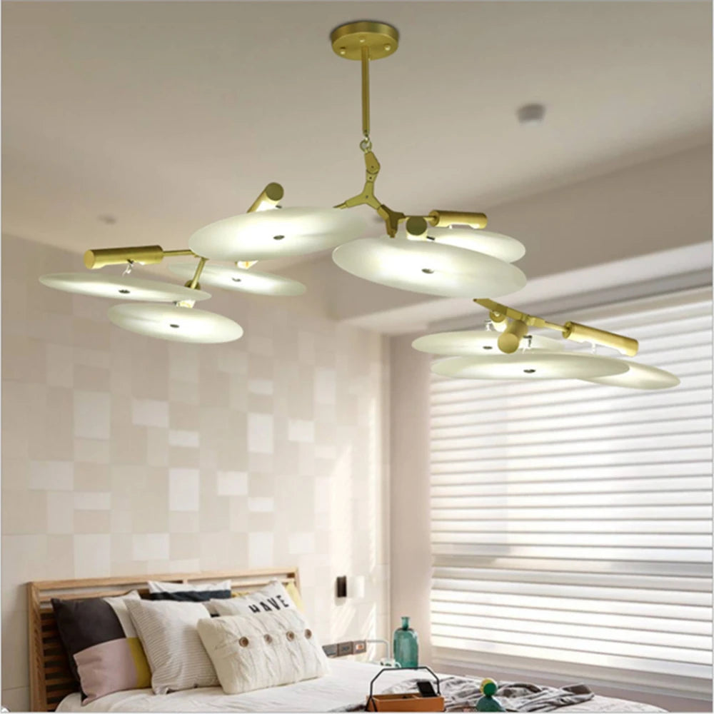 Modern molecule chandelier designer luxury Branching Disc Collection living  bedroom decoration replica lamp Home big chandelier