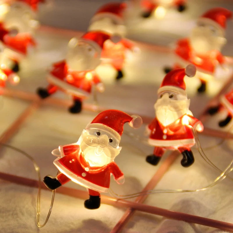 Xmas String Light Christmas Tree Ornament Merry Christmas Decor for Home Cristmas Decor Noel Navidad Gift 2023 New Year 2024