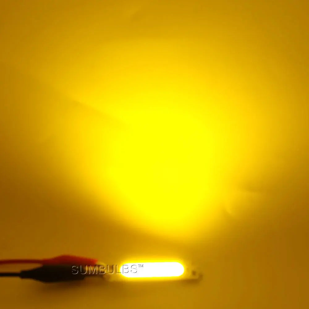 SUMBULBS 60*15mm COB LED Light Bulb 12V 2W LED Diode Lighting Chip Red Blue Pink Green Yellow White Color for DIY Lamp Bulbs