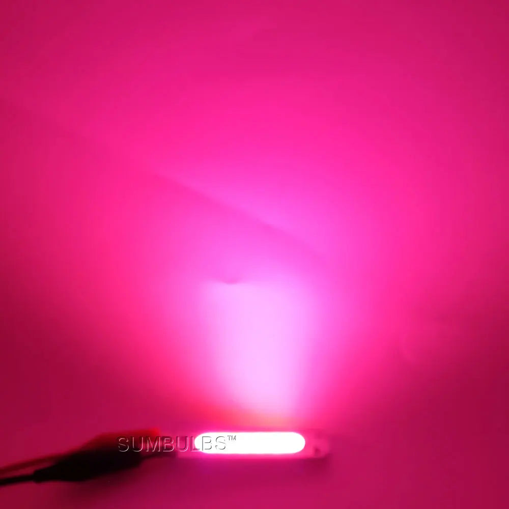 SUMBULBS 60*15mm COB LED Light Bulb 12V 2W LED Diode Lighting Chip Red Blue Pink Green Yellow White Color for DIY Lamp Bulbs
