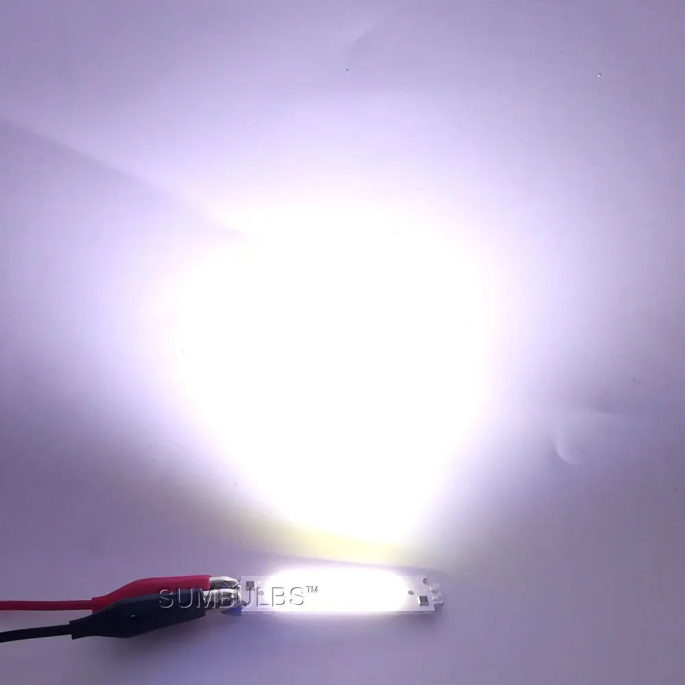 SUMBULBS 60*15mm COB LED Light Bulb 12V 2W LED Diode Lighting Chip Red Blue Pink Green Yellow White Color for DIY Lamp Bulbs