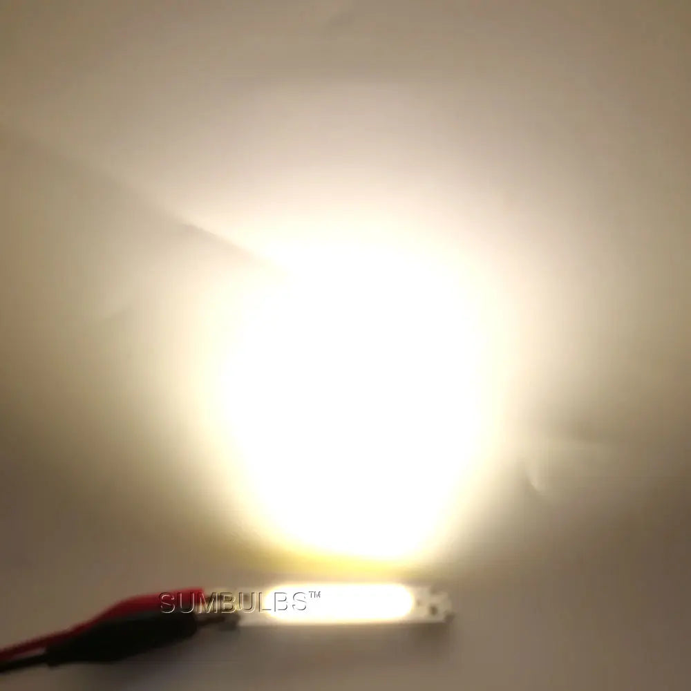 SUMBULBS 60*15mm COB LED Light Bulb 12V 2W LED Diode Lighting Chip Red Blue Pink Green Yellow White Color for DIY Lamp Bulbs