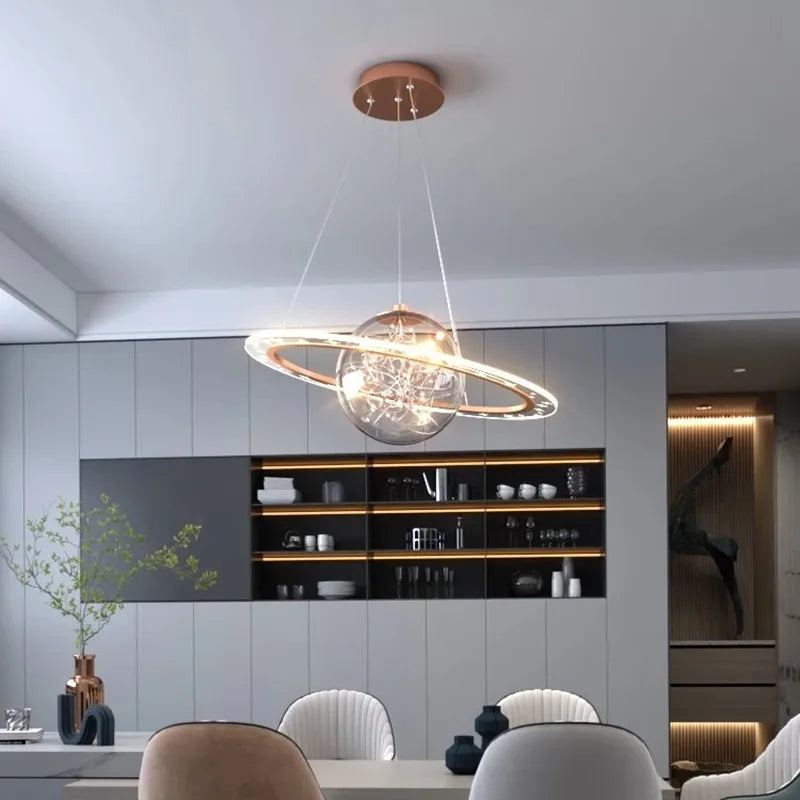 Nordic chandelier centerpiece living room dining room designer globe chandelier children room light bedroom dinning room light