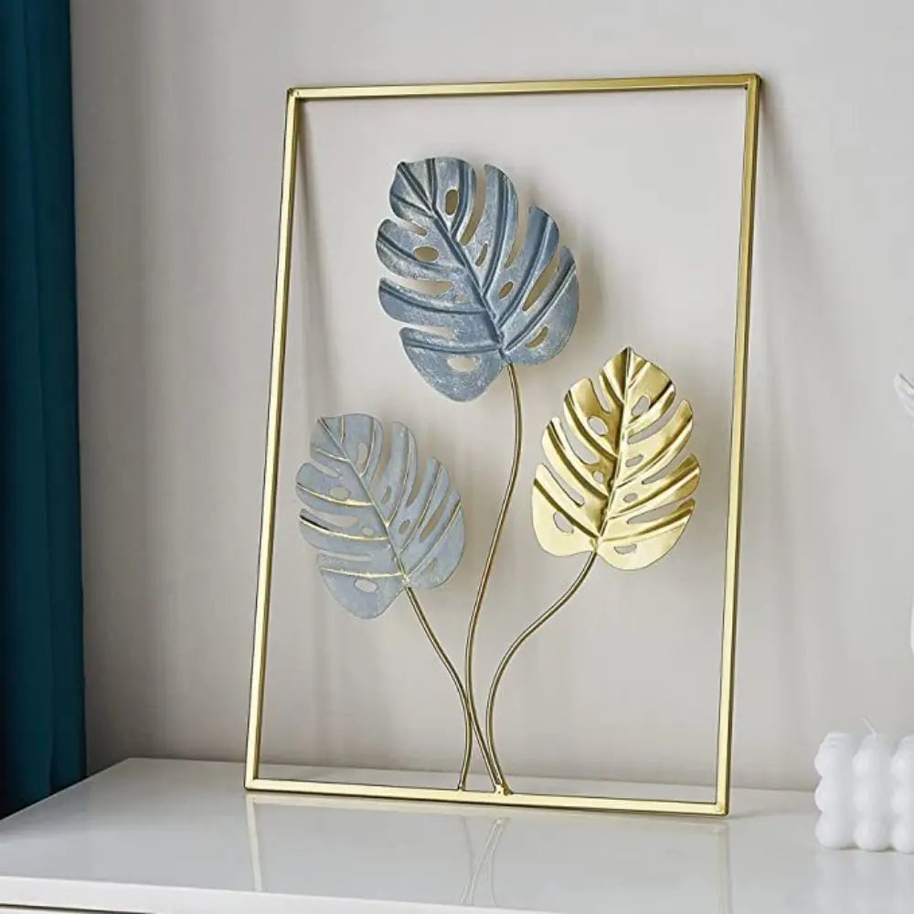 Decor Cabinet Living Room Handicraft Home Decoration Desktop Ornaments Iron Arts Crafts Ginkgo Leaf Ornaments Leaves Sculpture