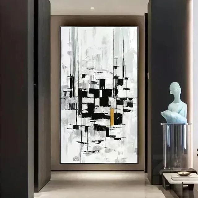 Handmade Abstract Oil Painting on Canvas  Modern Large Wall Art for Living Room Bedroom  Home Decoration