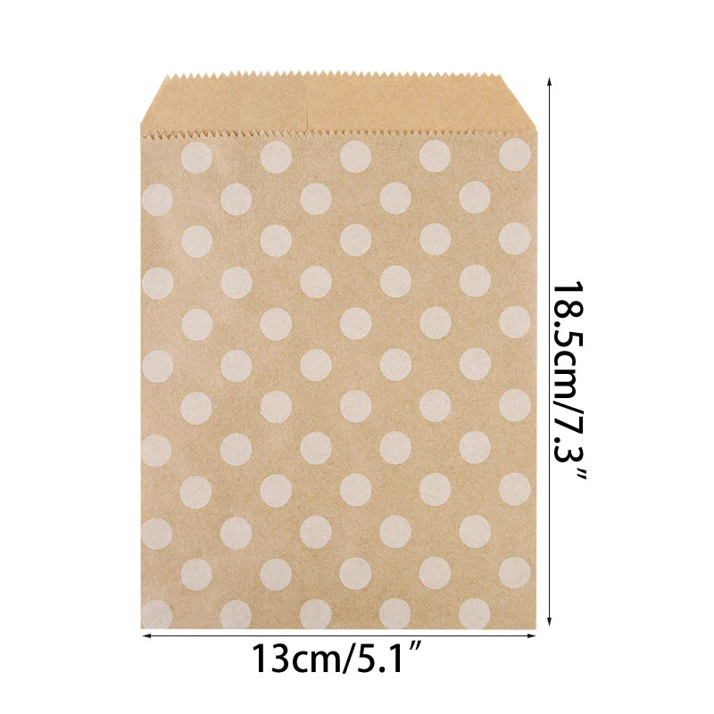 25/50pcs 13x18cm Thank You Kraft Paper Candy Bags Wedding Favors Biscuit Packaging Bag For Guest Birthday Party Decor Gift Pouch
