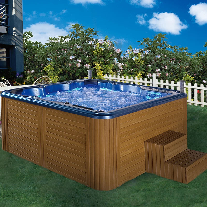 Hydrorelax New Product Luxury Acrylic Shell Hot Tub Outdoor Swim Spa With Jacuzzier and Party Massage Bath
