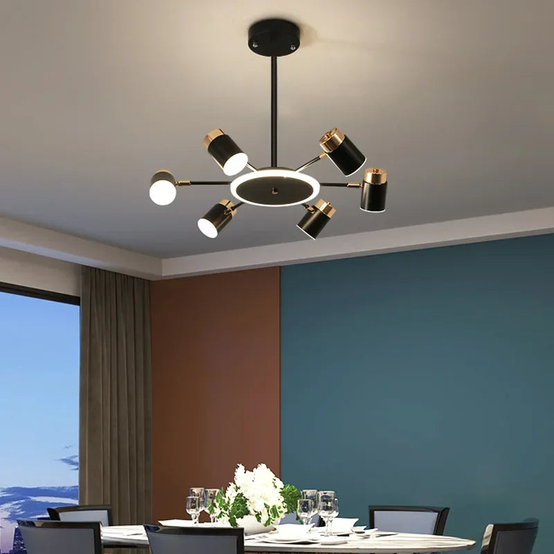 Nordic Chandelier Living Room Lustre Simple Modern Restaurant Bedroom Led Lamps Indoor Lighting Decoration Dining Table Light