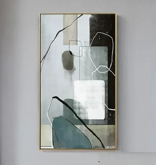 Handmade Abstract Oil Painting on Canvas  Modern Large Wall Art for Living Room Bedroom  Home Decoration