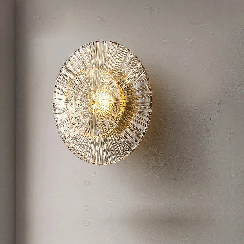 Lausanne Post-modern Home Decor For Living Room Background Wall Lamp Bedroom Light Fixtures Luxury Glass Corridor Aisle Sconces