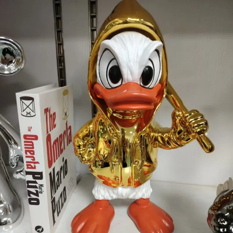 High End Creative Nostalgia Trend Playing With Donald Duck Ornament Living Room Desktop Personality Light Luxury Cute Decoration