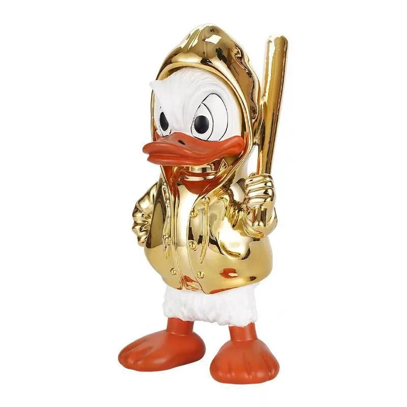 High End Creative Nostalgia Trend Playing With Donald Duck Ornament Living Room Desktop Personality Light Luxury Cute Decoration