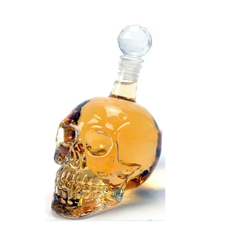 Creative 350-1000mll skull vodka foreign wine bottle cup glass dispenser insulated wine glass  drinking glasses wine glasses