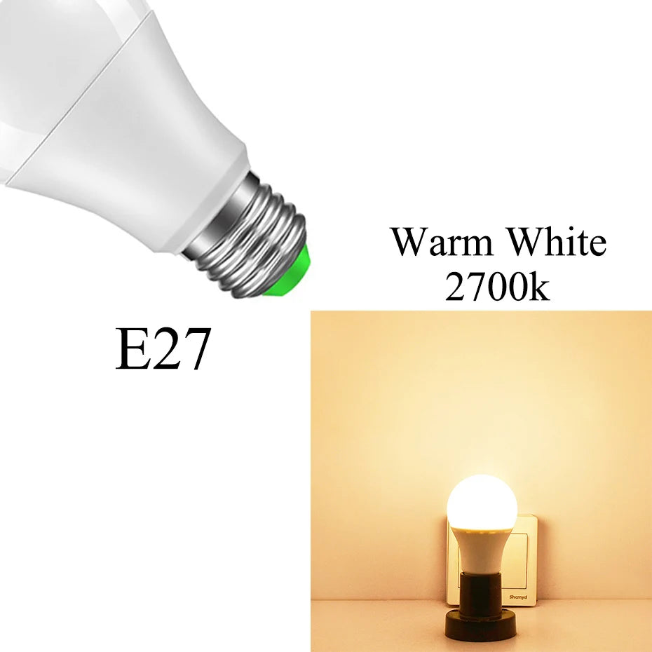 Dusk to Dawn Light Bulb LED Sensor Bulb E27 B22 Smart Control 10W 15W Lampada Outdoor Night Light 110V 220V