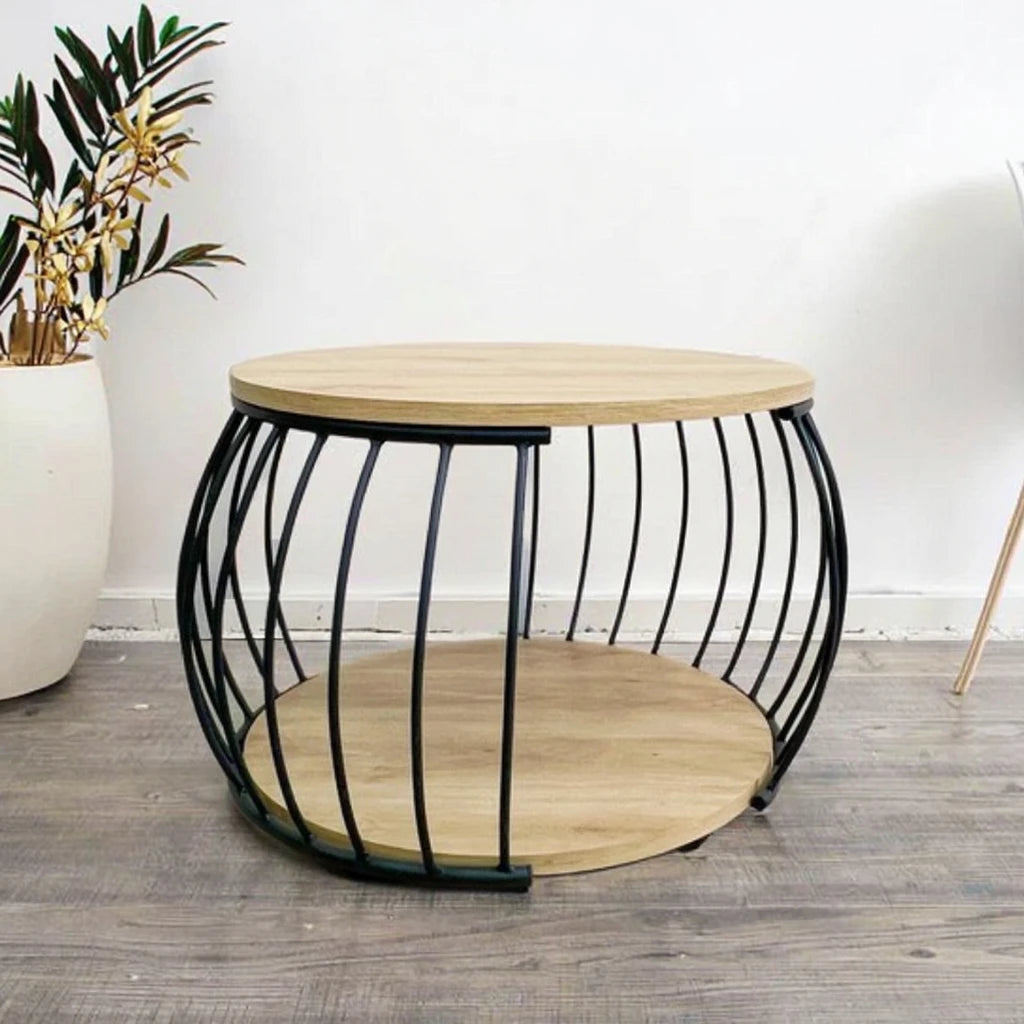 Modern Industrial Coffee Table Rectangle Livening Room Table With Antique Style MDF Wood for Bedroom Use with Solid Wood
