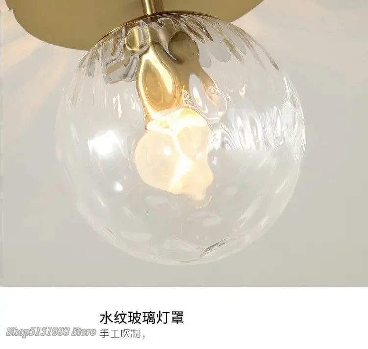 round ball Glass Ceiling Lamps Modern Cheap For Restaurant Aisle Corridor Balcony Decoration luxury Led Ceiling Light Fixtures