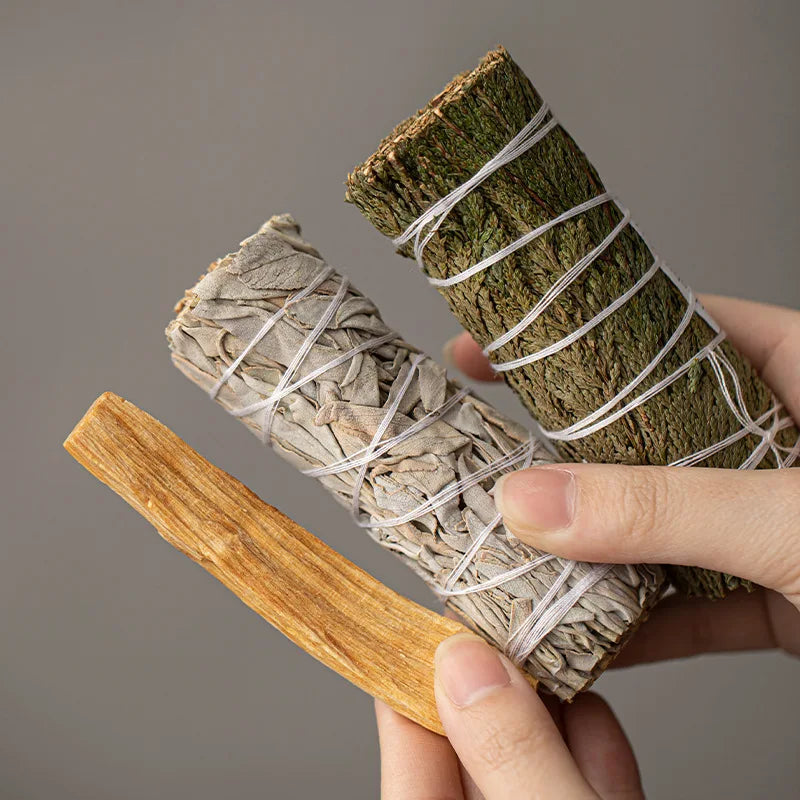 Mount Fuji Incense Fireplace, Cedar Sage Incense Burner Peruvian Sacred Wood Large Kiln Ceramic Incense Burner