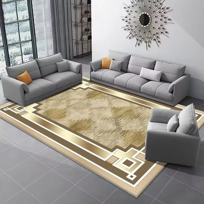 Luxury Carpets for Living Room Marble Decoration Home Rugs Hall Sofa Side Soft Floor Mat Room Decor Doorway Hallway Large Carpet