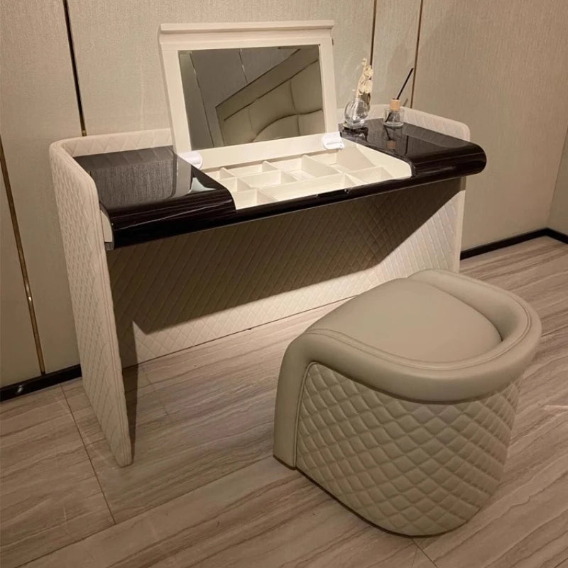Italian Natural Dressing Table Design Apartment Mirror Bedroom Dressing Table Jewellery Organiser Penteadeiras Furnitures