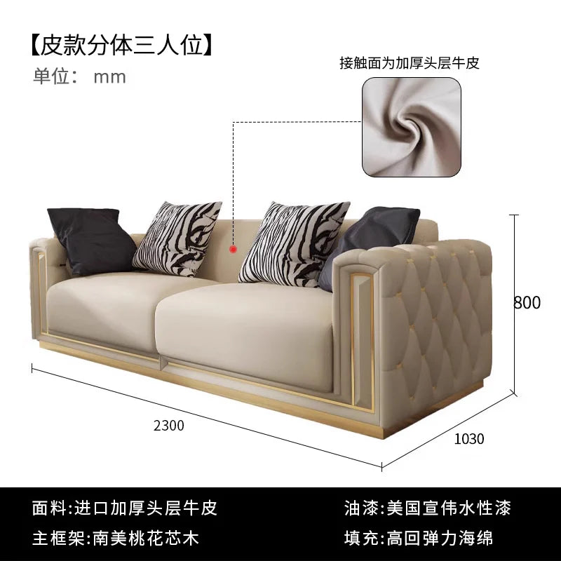 Classic Lounge Kids Sofa Floor Adults Armrest Comfortable Cushion Sofa Romantic Luxury Divani Da Soggiorno Home Furniture