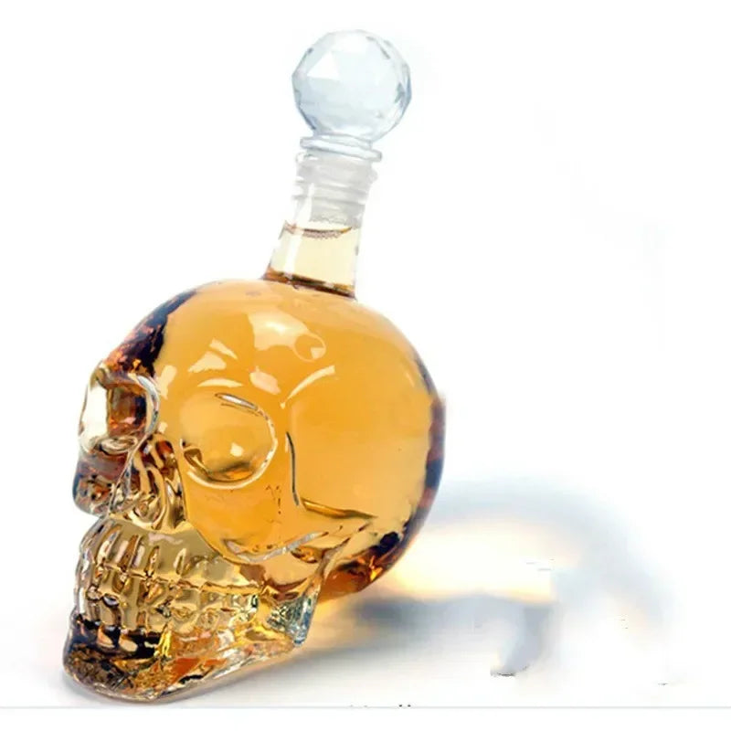 Creative 350-1000mll skull vodka foreign wine bottle cup glass dispenser insulated wine glass  drinking glasses wine glasses