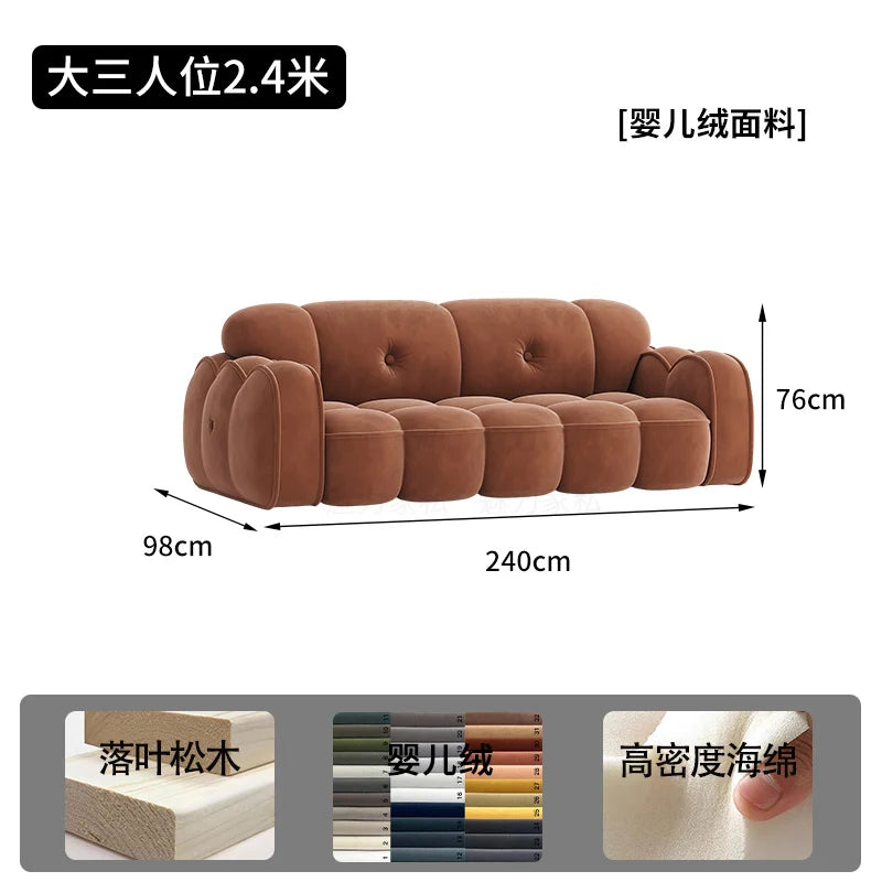 Lounge Designer Living Room Sofas Minimalist Nordic Luxury Modern Sofas Small Lounge Children Wood Divano Outdoor Furniture