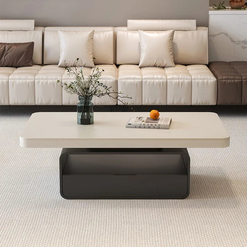 Desk Modern Side Tables Drawer Aesthetic Design White Side Tables Living Room Square Mesas De Centro Para Sala House Accessories