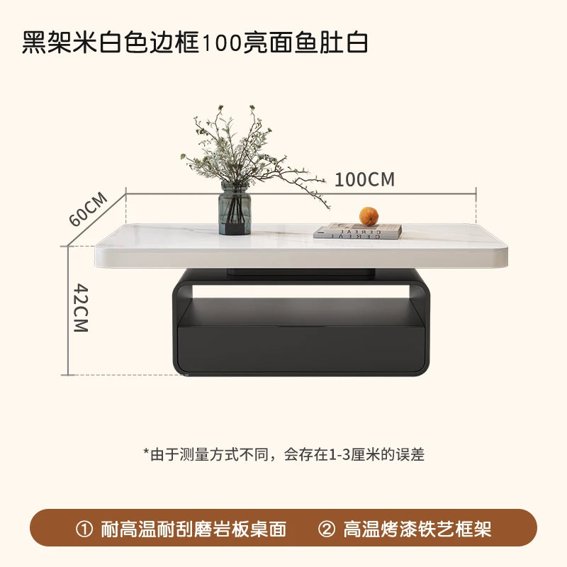 Desk Modern Side Tables Drawer Aesthetic Design White Side Tables Living Room Square Mesas De Centro Para Sala House Accessories