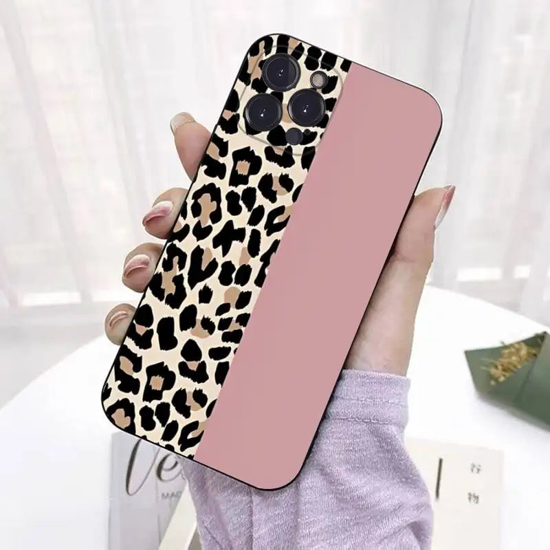 Fashion Tiger Leopard Print Phone Case Silicone Soft For iphone 14 13 12 11 Pro Mini XS MAX 8 7 6 Plus X 2020 XR Shell
