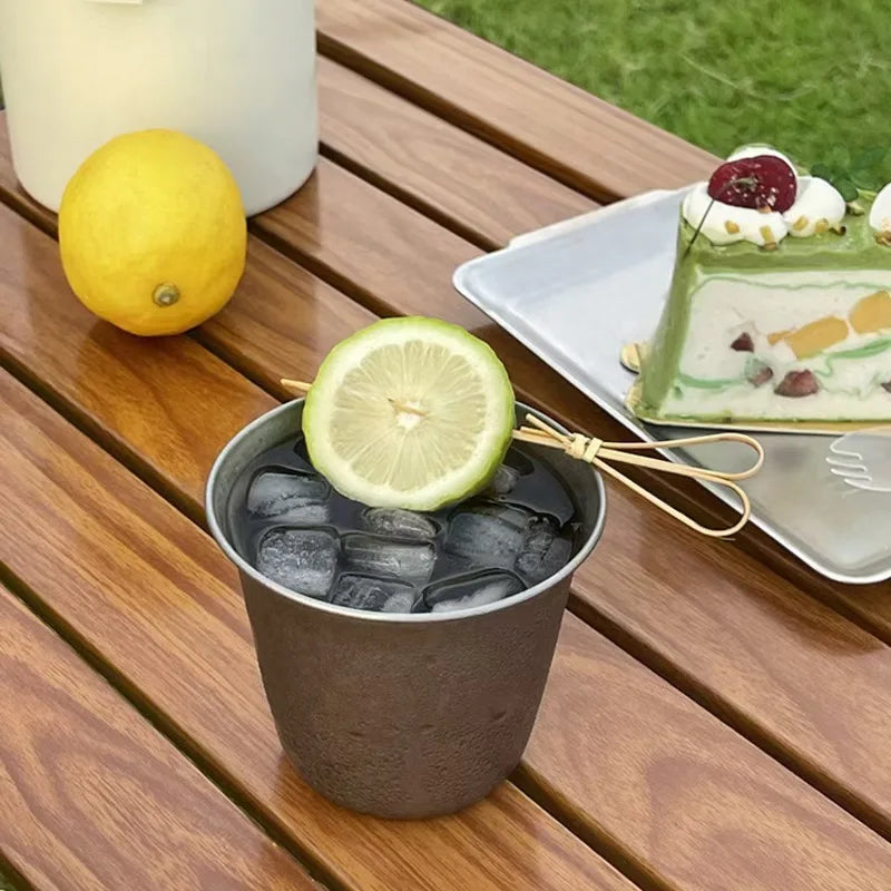 Mugs ice drink cup Stainless Steel Coffee Mug 360ml Portable Cup Travel Tumbler Coffee Jug Milk Tea Cups Office Water Mugs