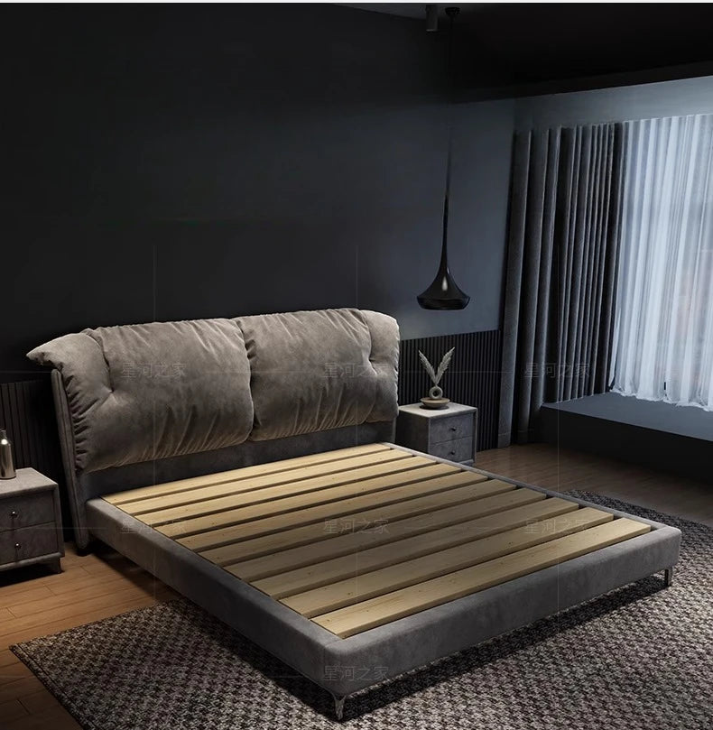European Master Bedroom Bed Design Kids Two Persons Bed Hotel Lounge Modern Storage Cama Inteligente House Accessories
