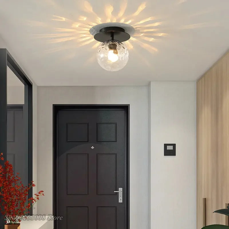 round ball Glass Ceiling Lamps Modern Cheap For Restaurant Aisle Corridor Balcony Decoration luxury Led Ceiling Light Fixtures