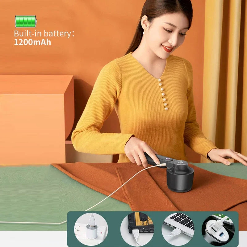 2025 Portable Electric Lint Remover for Clothing Fuzz Pellet Remover Machine Electric Lint Remover Charge Removes Clothes Shaver