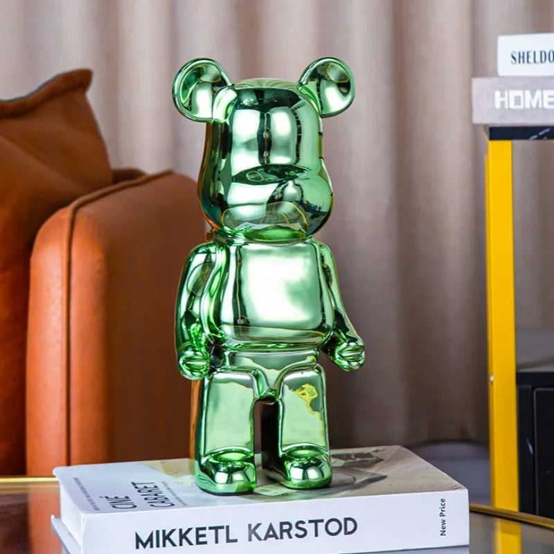 Delicate Bears Figurines Luxury Ceramics Violent Bear Statue Kawaii Cartoon Bear Sculptures Desk Decoration Home Accessories