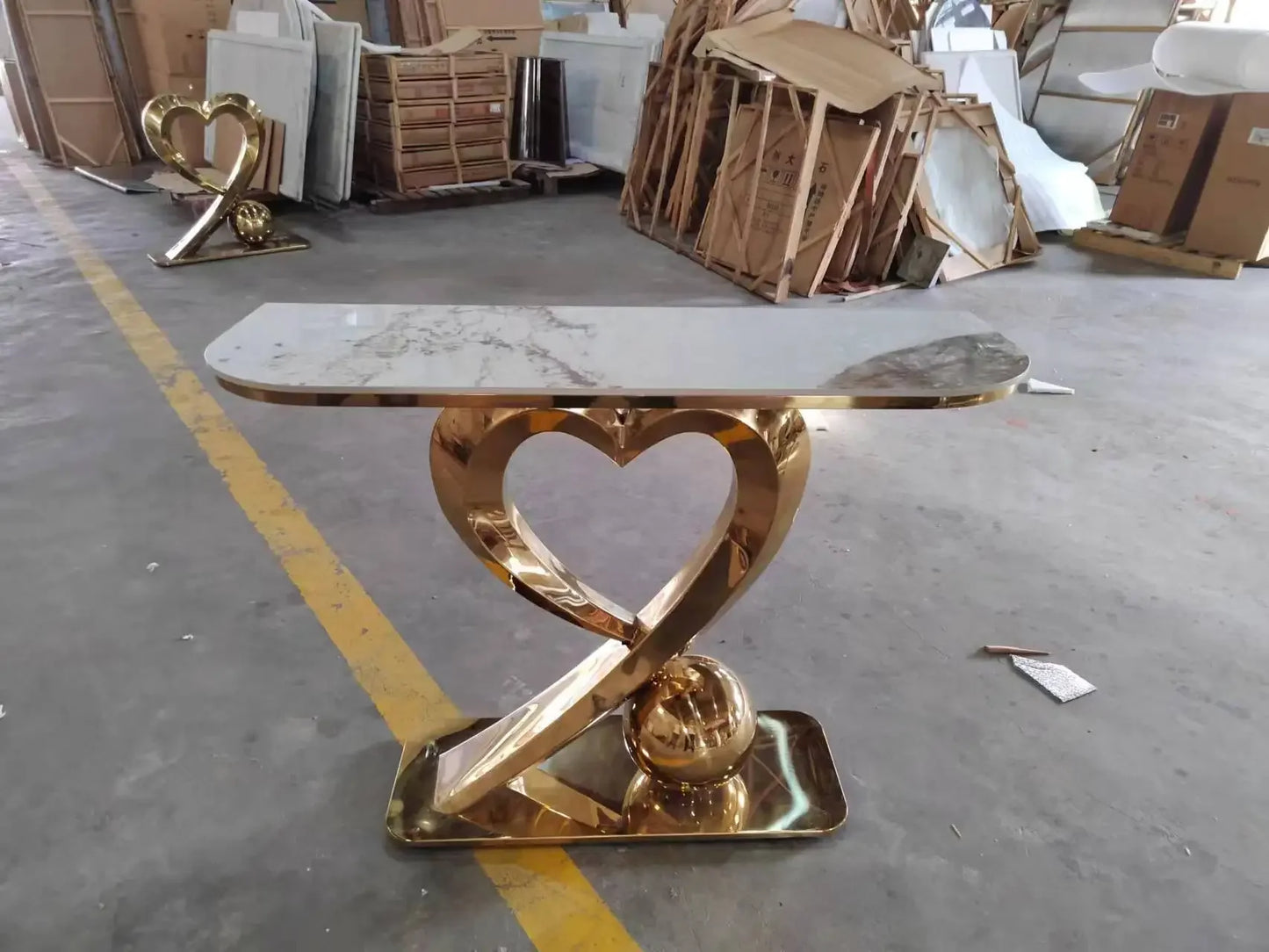Beauty Aesthetic Console Table Design Glamour Metal Hallway Console Table Vintage Luxury Tisch Wohnzimer Home Furniture