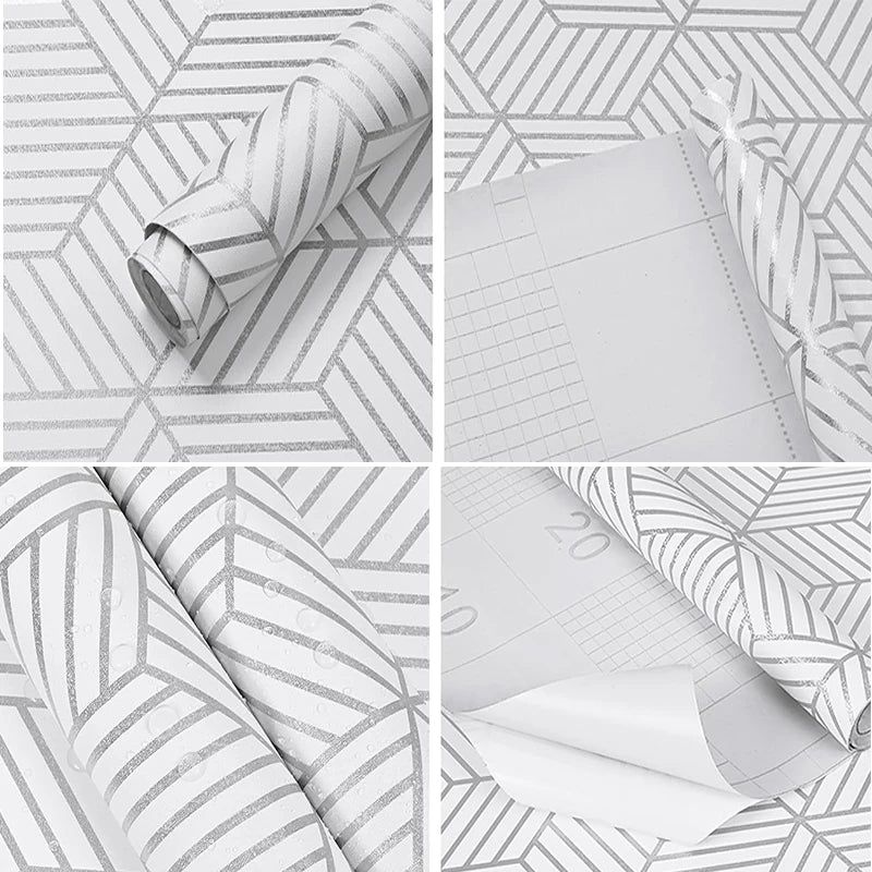 PVC Gold Wallpaper Modern Bohemian Style Vinyl Contact Paper Sheet Self Adhesive Cabinet Home Decoration Removable Vinyl Film
