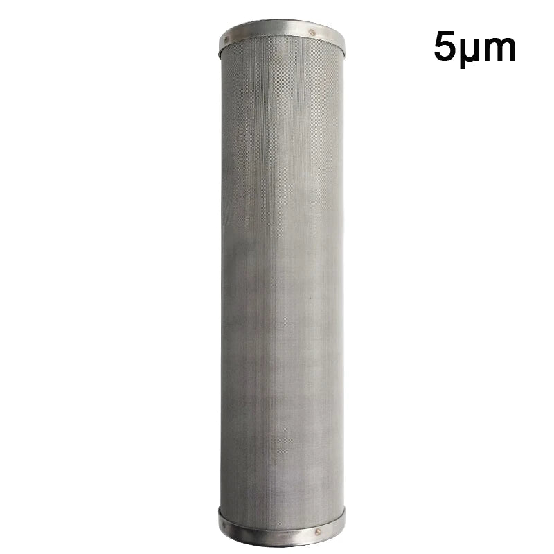 Water Filter Parts 1 and 5 Micron Stainless Steel Cartridge 10 inches standard