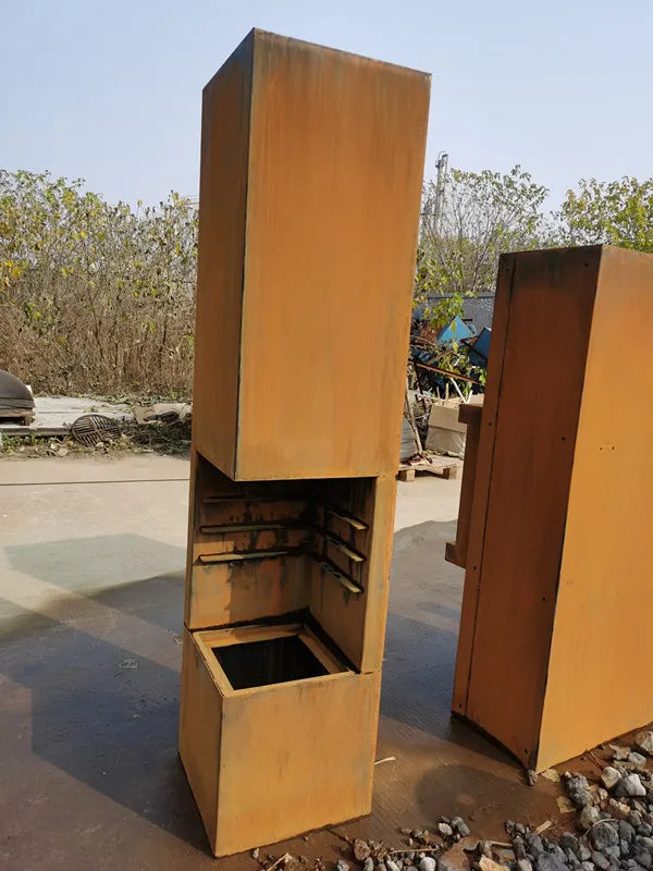 Garden Art Design Outdoor Firepit  Wood Burning Stove Garden Fireplace