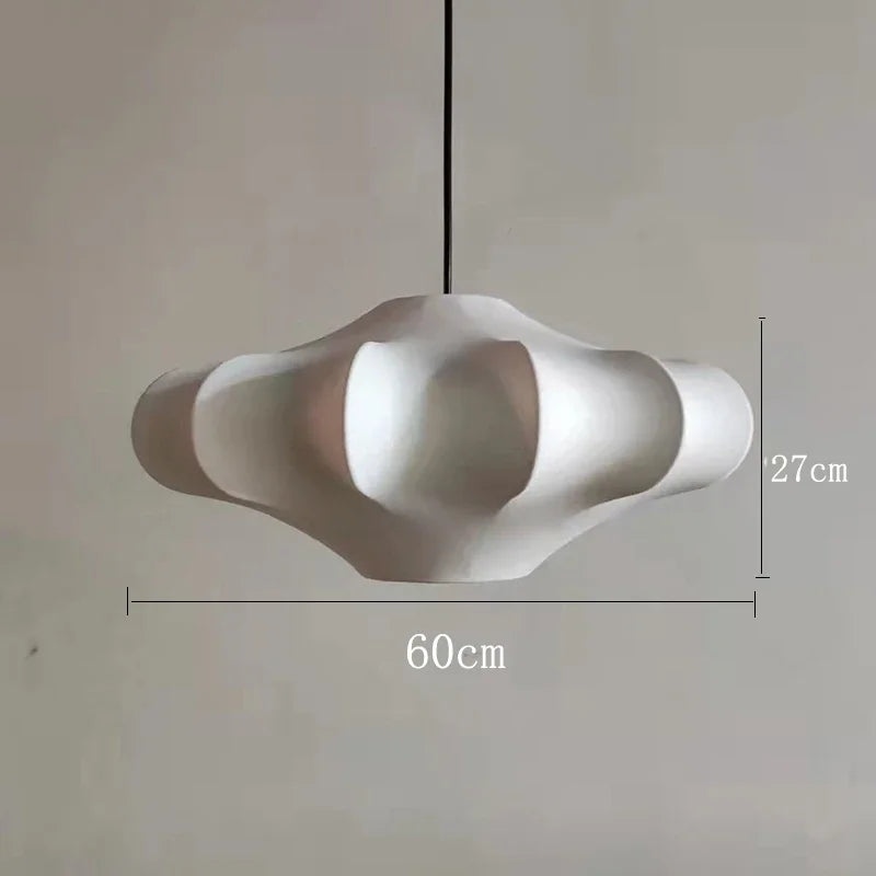 Luxury Silk Lamp Restaurant Pendant Lights Nordic Minimalist Home Decor Chandeliers for Dining Room Bedroom Suspension Luminaire