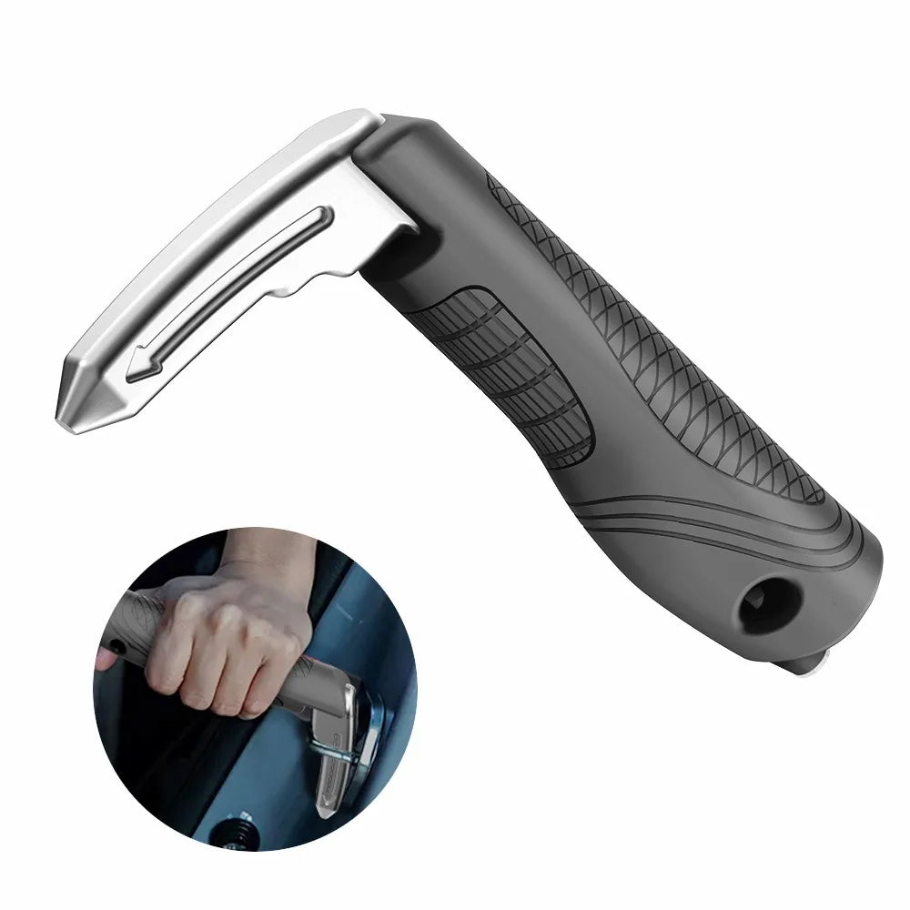 1 Portable Vehicle Support Handle, Aluminium Door Assist, Window Breaker, Polished Finish, Ideal for Elderly and Gift Giving