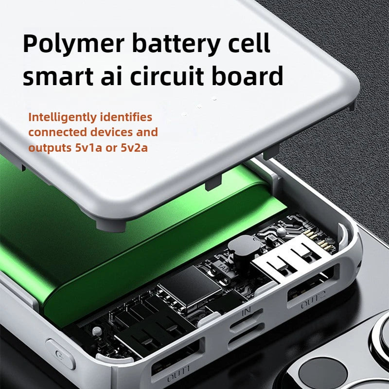 Powerbank 20000mAh Power Bank for Phone Portable Charger 5V 2A Fast Charging Battery for Heating Vest Jacket Scarf Socks Gloves